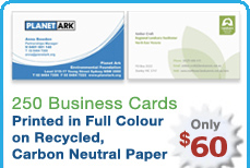 Carbon Neutral Business Cards Save & Order Now